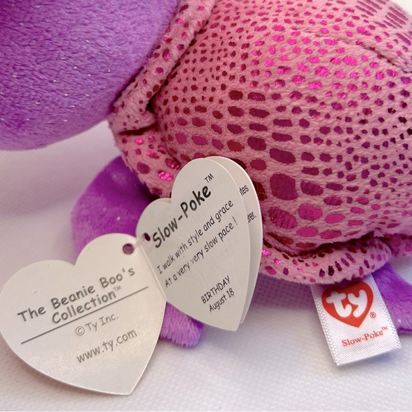 Ty Beanie Boos Collection RETIRED Slow-Poke the Turtle Plush - Picture 2 of 7